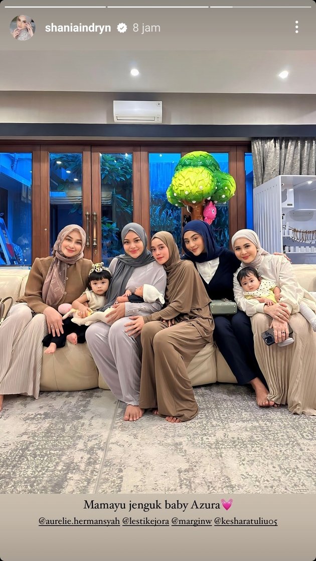 10 Pictures of Geng Mamayu Gathering and Visiting Baby Azura, Aurel Hermansyah's Child, Still Festive Despite Many Absences
