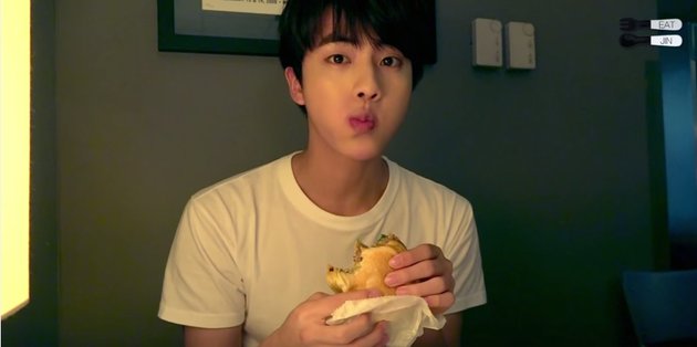 10 Portraits of Jin BTS Versus Boyfriend Material Foods, Making You Hungry - Feels Like Going on a Date