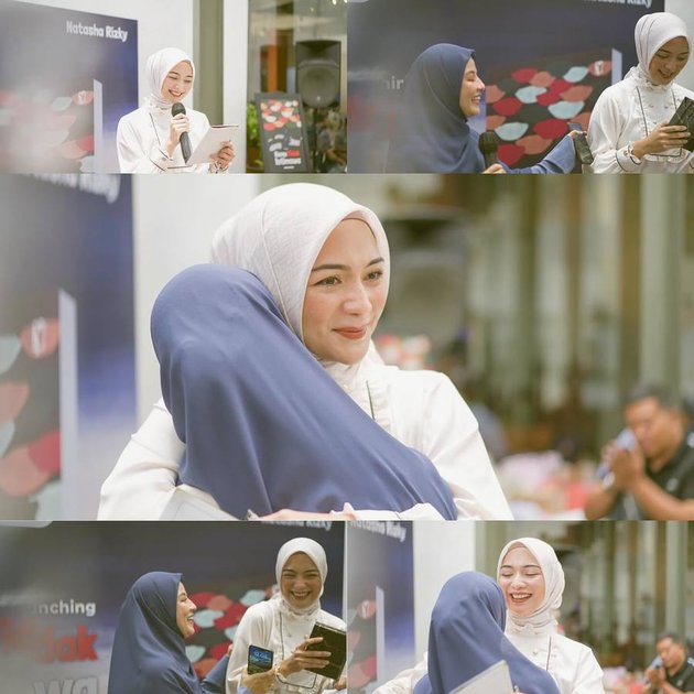 10 Portraits of Natasha Rizky Launching a Book, Accompanied by Three Little Champions - Receives Full Support from Friends