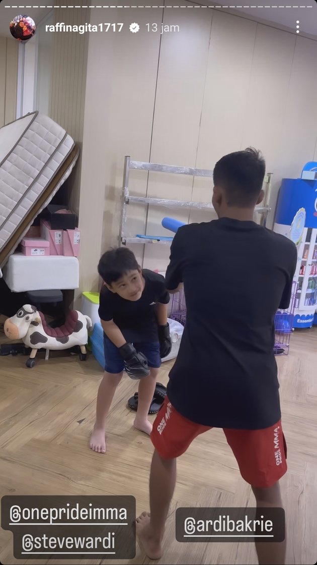 10 Potret Rafathar Learning Self-Defense After Being Punched by School Friend, Trained Directly - Praised as Talented by MMA Champion