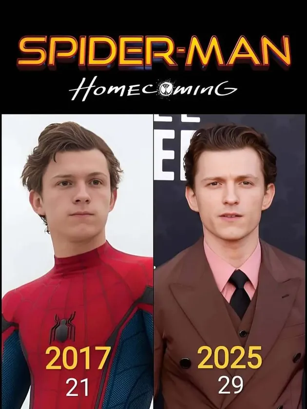 Tranformasi pemeran Spider-Man:Homecoming