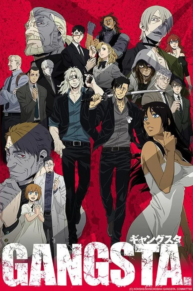 Poster anime Gangsta.