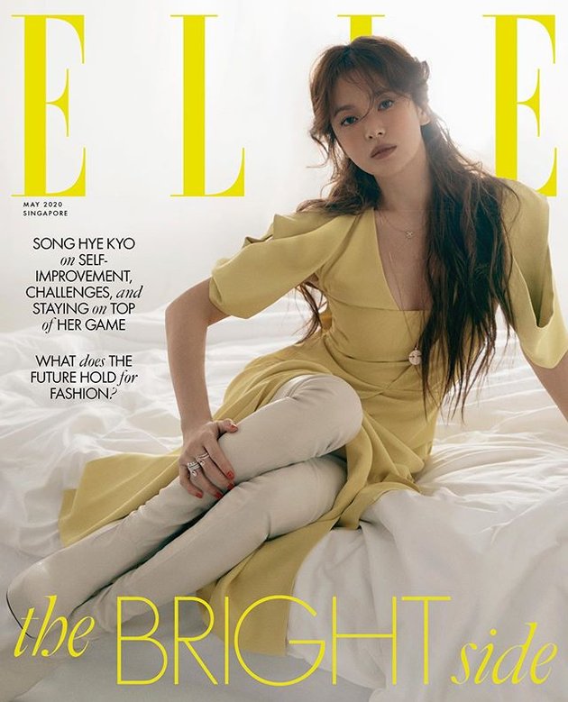 12 Beautiful Photos of Song Hye Kyo in Elle Singapore, Bold Makeup - Her Face Looks Different and Stunning!