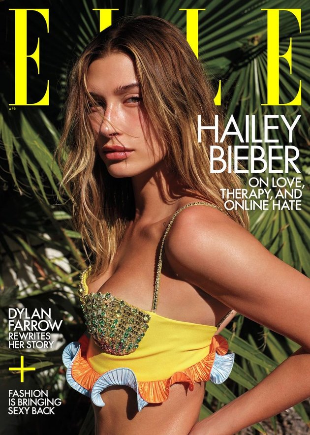 12 Hot Hailey Baldwin Photoshoot Portraits in Elle Magazine, Wearing Bikini and Showing Body Goals