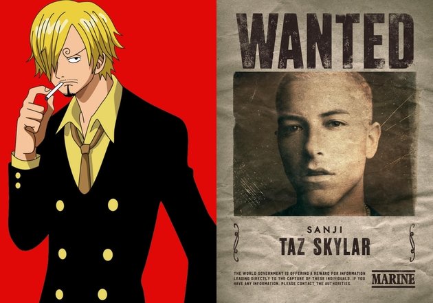 Koki gokil, Sanji bakal diperankan oleh aktor muda, Taz Skylar yang sebelumnya pernah bermain di judul seperti 'Villain' dan 'The Kill Team'.