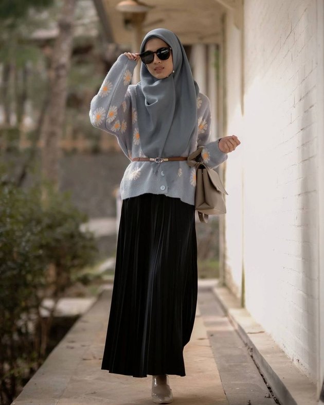 6 Photos of Alyssa Soebandono's OOTD, Star of the Soap Opera 'CINTA AMARA', Always Looking Cool with a Long Hijab