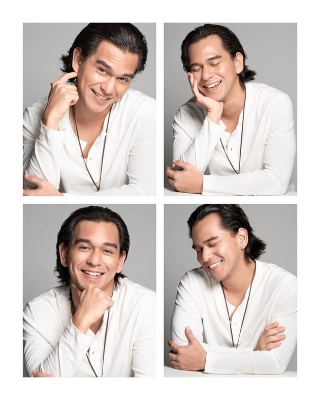 6 Latest Photoshoot Portraits of Rangga Azof, Star of the TV Series 'BUKU HARIAN SEORANG ISTRI', Showing a Sweet Smile - Handsome in White Outfit
