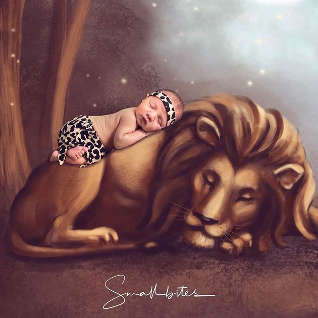 6 Latest Photos of Air Rumi, Ammar Zoni's Son, Looking Adorably Like a Little Tarzan - Sleeping with a Snake Doll