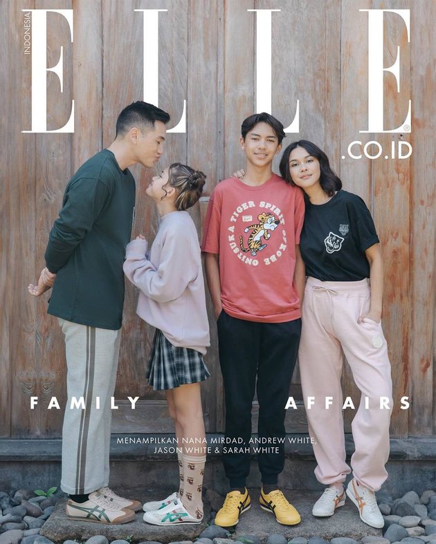 7 Family Portrait Photos of Nana Mirdad & Andrew White for ELLE, Netizens' Favorite Good Looking Family
