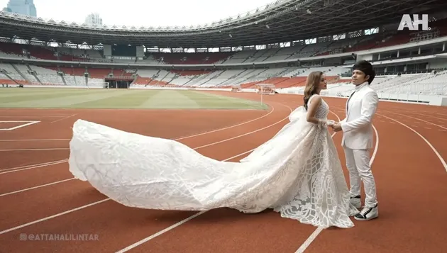 Atta dan Aurel prewed di GBK