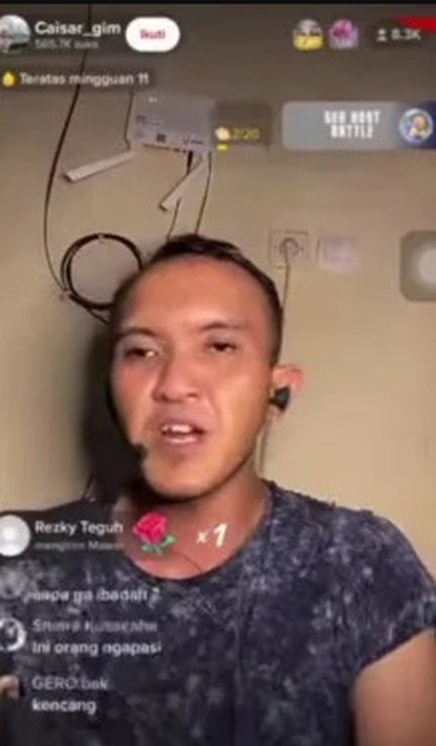 7 Moments of Caisar Tiktok During 24-Hour TikTok Live, Netizens Claim He Used Drugs - Immediately Stops Live When Greeted by BNN