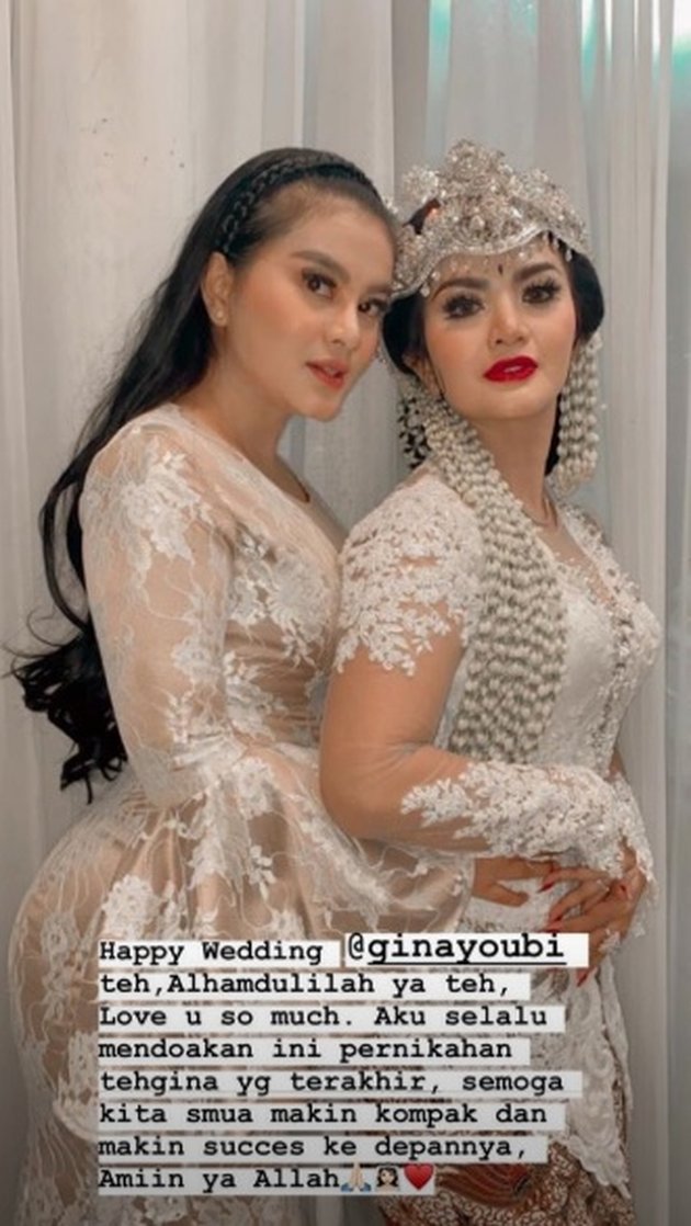 7 Moments of Gina Youbi's Wedding, Dua Racun Member, Her Appearance Captures Attention