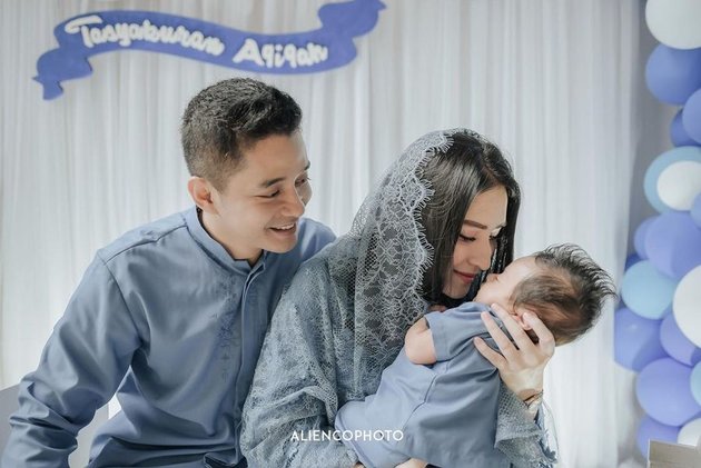 7 Portraits of Adly Fairuz and Angbeen Rishi's Child's Akikah, Held Luxuriously - Baby Ardashir's Hairstyle Steals Attention