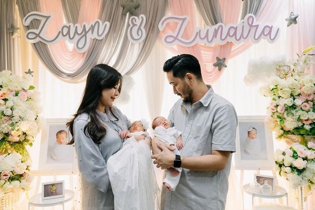 7 Portraits of Syahnaz Sadiqah's Child Aqiqah, Serene with White-themed Decoration