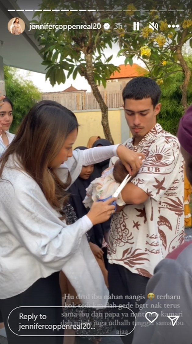 7 Portraits of Jennifer Coppen's First Daughter Aqiqah, Prayed by Many Netizens Hope to Become a Devoted Child