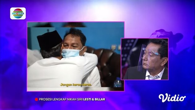 9 Portraits of Father Lesti Giving a Message to Rizky Billar While Hugging and Crying Touched in the April Secret Marriage: Don't Be Spoiled by Wealth and Luxury