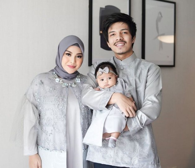 7 Adorable Portraits of Baby Ameena with Her Curly Hair, Wearing a Bandana Resembling Atta Halilintar