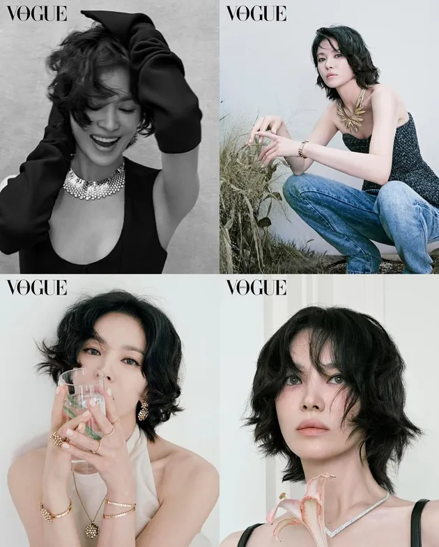Potret Cantik Song Hye Kyo dengan Rambut Baru