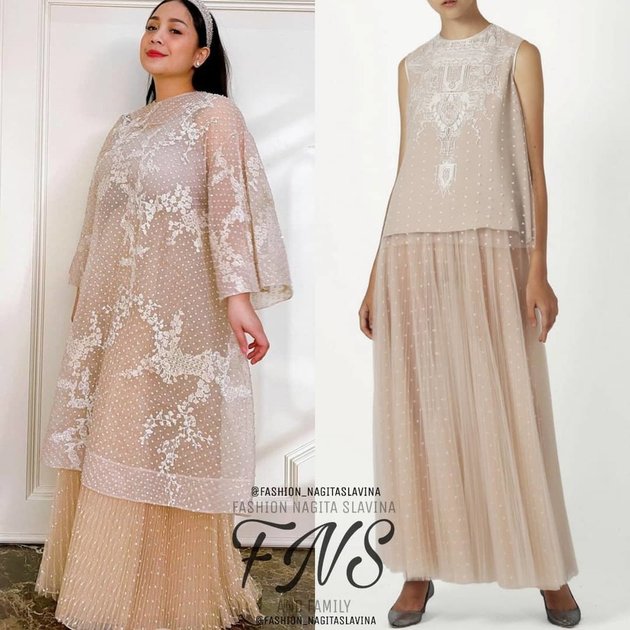 7 Portraits of Nagita Slavina's Detailed Appearance at Rayyanza's Aqiqah Event, Totaling Nearly Rp100 Million from Head to Toe - Netizens Shocked to Know the Price of Her Outfit