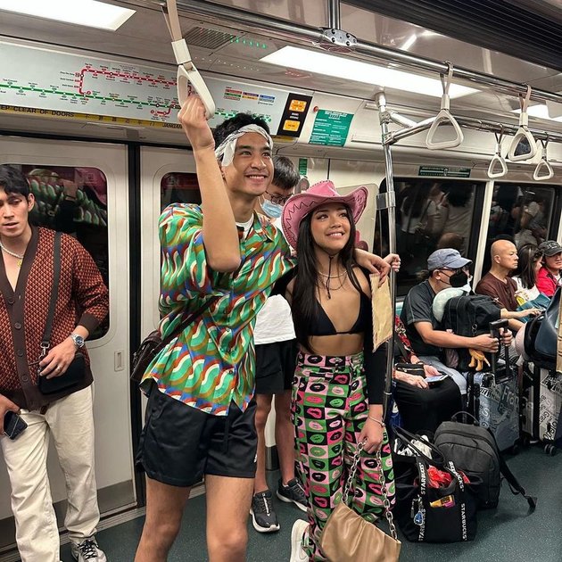 7 Photos of Devano Danendra and Baila Fauri with Their Relationship Style, Open Clothing in Public Transportation Becomes the Highlight