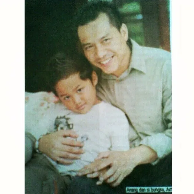 Foto Jadul Azriel dan Aurel Hermansyah