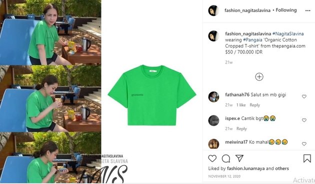 7 Portraits of Nagita Slavina's Expensive T-Shirts, Netizens Astonished: This Camping T-Shirt Costs 21 Million!