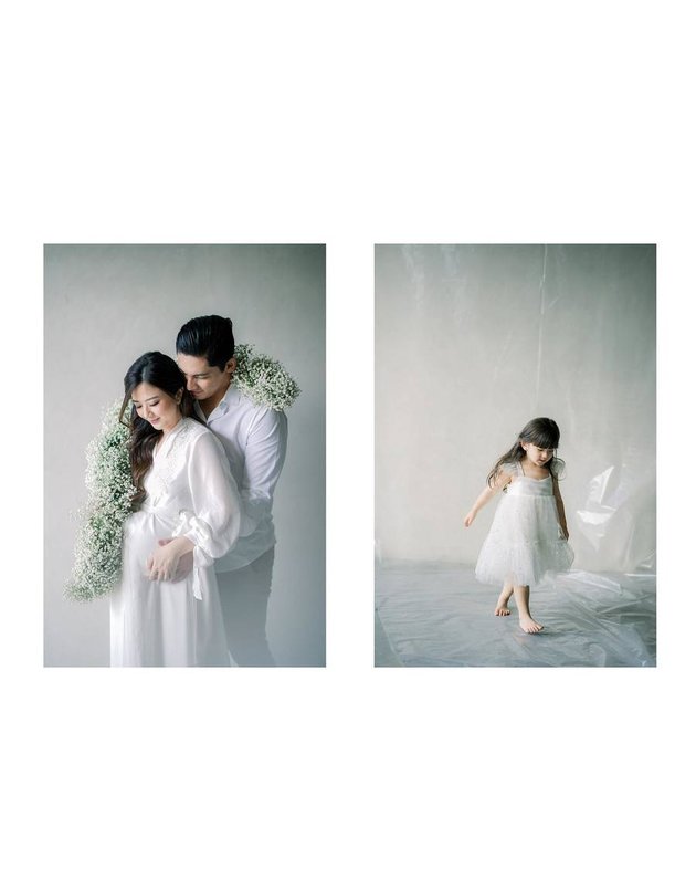 7 Portraits of Franda's Maternity Shoot at 7 Months Pregnant, Flooded with Praise for Her Modest Outfit - Beautifully Dressed in All White