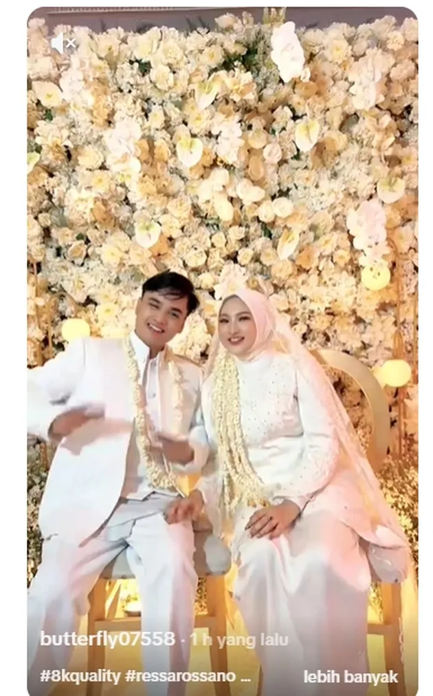 Ressa Rizky Rossano bersama istri