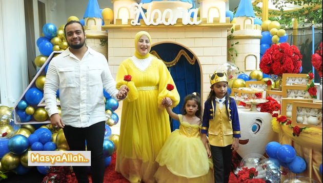 7 Portraits of Noora's Second Birthday Moment, Tasyi Athasyia's Second Child, Carrying the Theme of One Disney Character