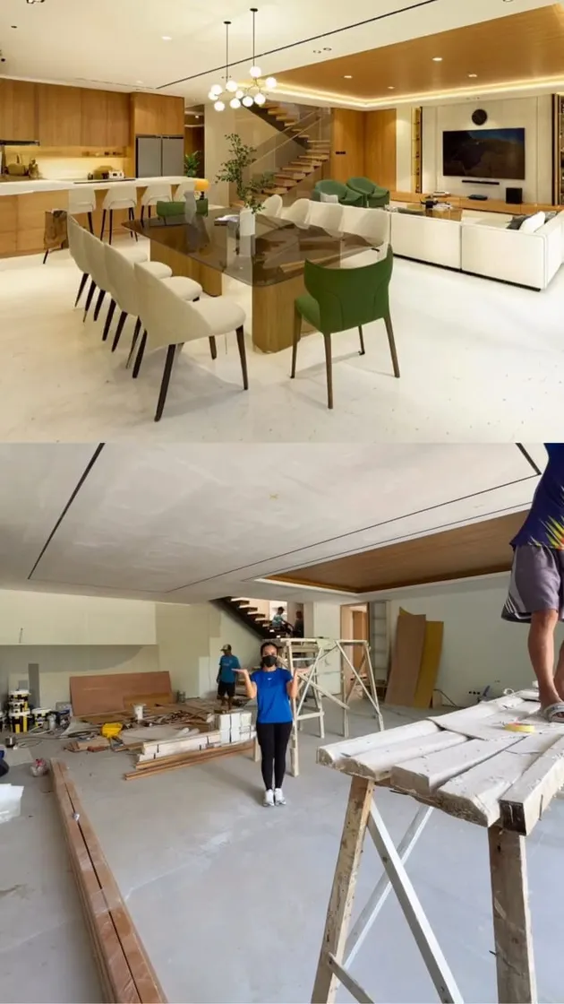 Ruang tengah rumah Yura Yunita