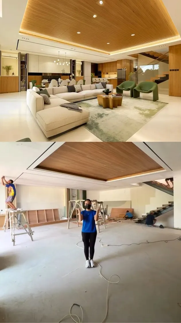 Yura Yunita pantau rumah yang direnovasi