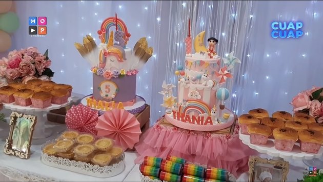 7 Photos of Thalia and Thania Putri Onsu's Birthday, Exciting with Unicorn Decorations