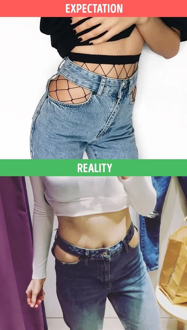 fashion fail, clothing fail, ekspektasi dan realita