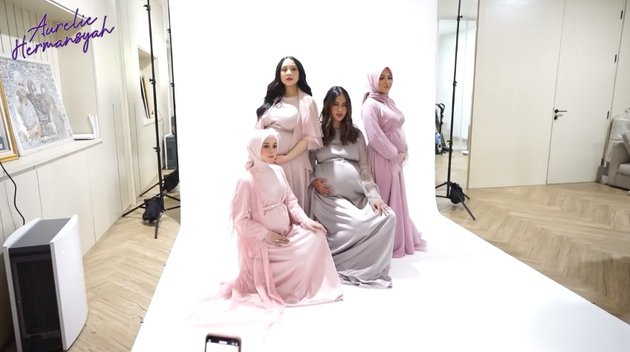 8 Happy Photos of Lesti as a Pregnant Mother, Continuously Caressing Her Big Belly While Appearing on Aurel Hermansyah's Vlog