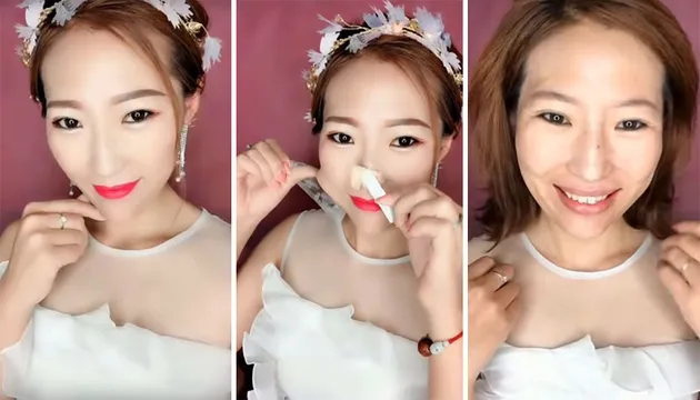 foto unik, foto aneh, foto lucu, foto keren, make up fail