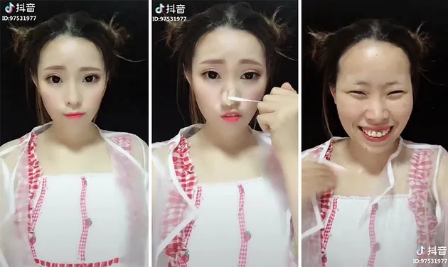foto unik, foto aneh, foto lucu, foto keren, make up fail