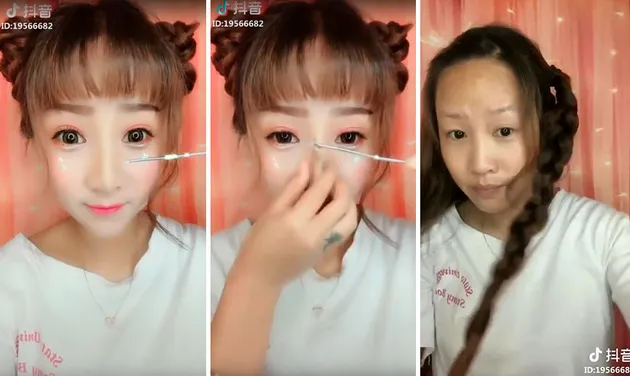 foto unik, foto aneh, foto lucu, foto keren, make up fail