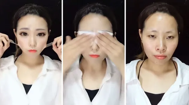 foto unik, foto aneh, foto lucu, foto keren, make up fail