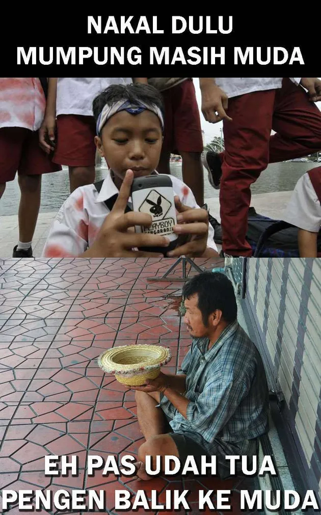 meme unik, meme lucu, meme nakal dulu baru sukses