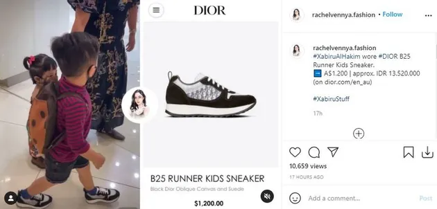 Outfit Xabiru anak Rachel Vennya