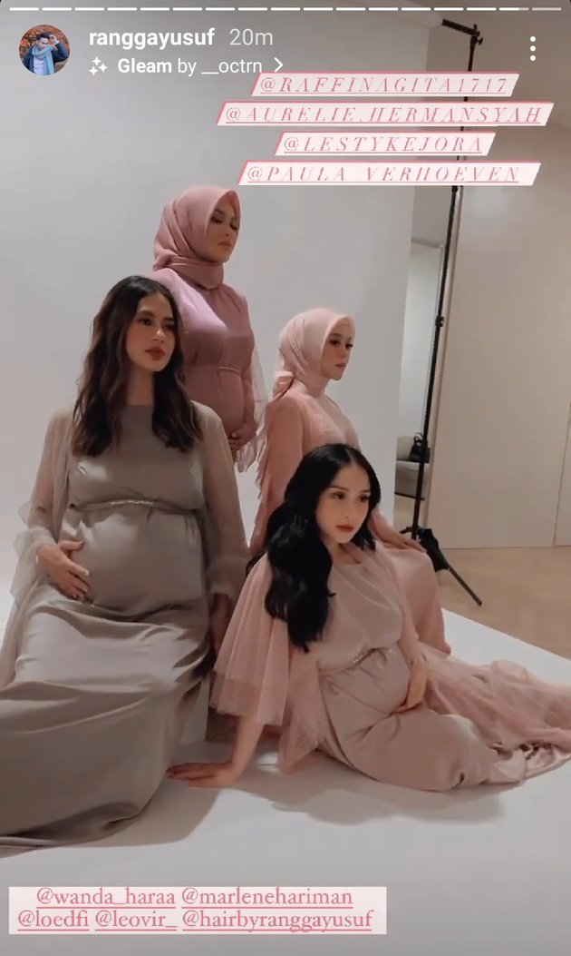 8 Beautiful Pregnant Celebrities' Photoshoots Called Sultan's Wife, Lesti's Big Baby Bump Continues to be the Spotlight