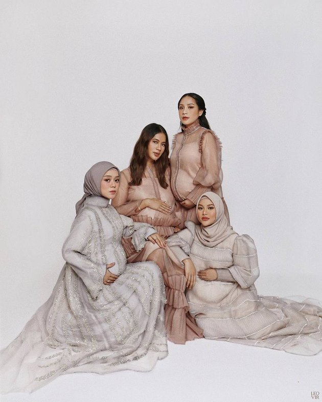 8 Beautiful Pregnant Celebrities' Photoshoots Called Sultan's Wife, Lesti's Big Baby Bump Continues to be the Spotlight