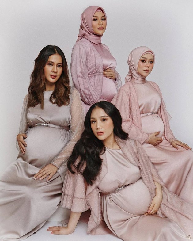 8 Beautiful Pregnant Celebrities' Photoshoots Called Sultan's Wife, Lesti's Big Baby Bump Continues to be the Spotlight