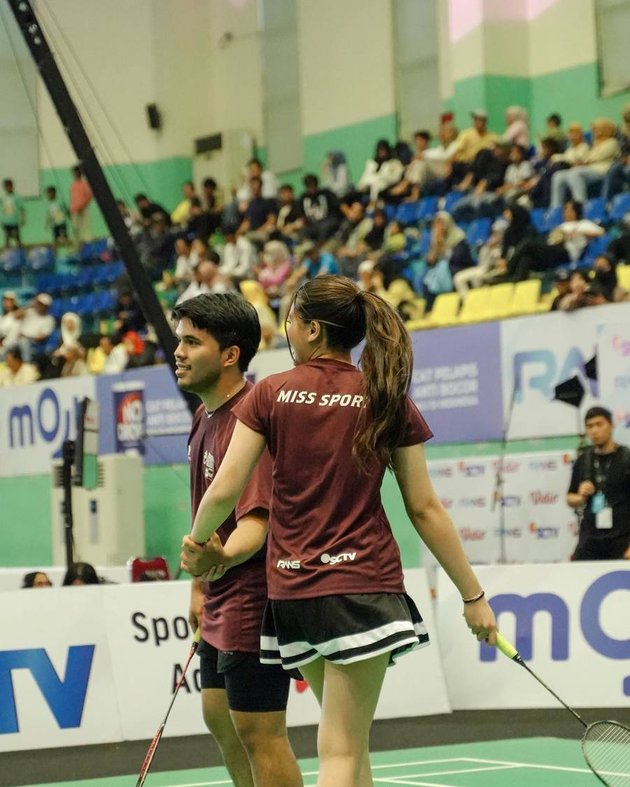 8 Potret Aaliyah Massaid and Thariq Halilintar Duet in Badminton Match, Their Intimacy Successfully Makes People Emotional