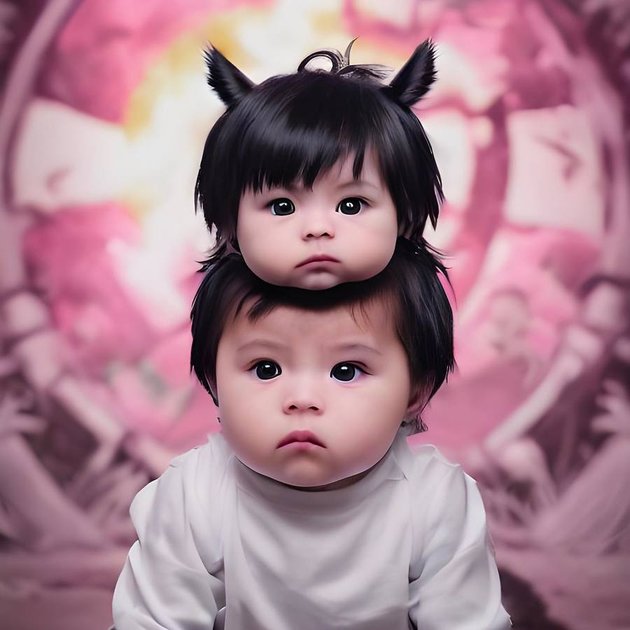 Putri Atta Halilintar dan Aurel Hermansyah, Baby Ameena berhasil bikin gemas banyak orang dengan AI Avatar-nya yang punya dua wajah sekaligus. Lucu banget!