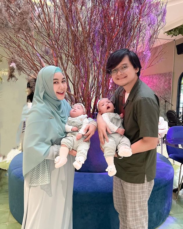 8 Potret Alma and Alsha, Anisa Rahma's Twin Children, Even More Adorable at the Age of 5 Months - Beautiful Like Their Mother