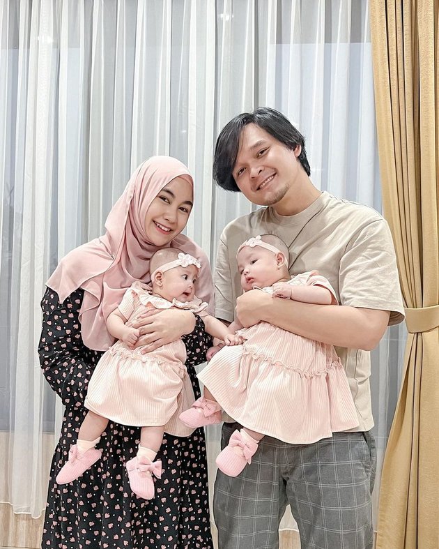 8 Potret Alma and Alsha, Anisa Rahma's Twin Children, Even More Adorable at the Age of 5 Months - Beautiful Like Their Mother