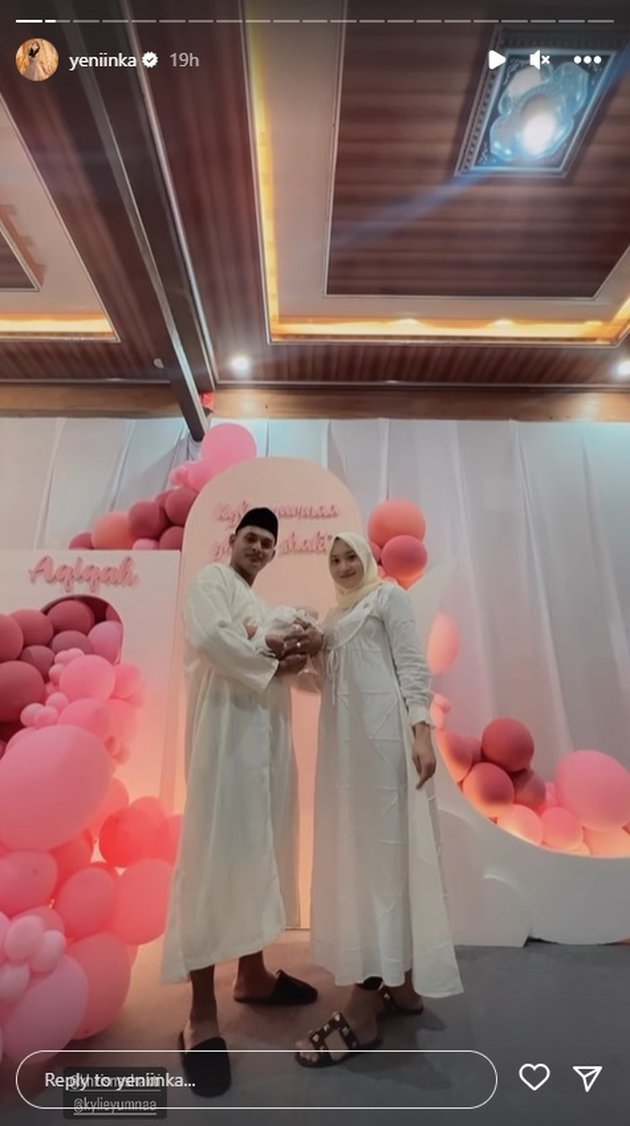 8 Potraits of Aqiqah Baby Kay, Yeni Inka's Child, The Baby's Face Makes Netizens Curious
