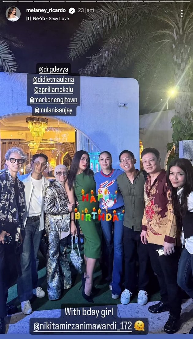 8 Portraits of Artists at Nikita Mirzani's Birthday, Including Lucinta Luna who Wore a Hijab and Dimas Beck - Lolly is in Indonesia but Did Not Attend