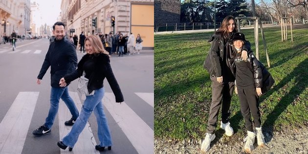 8 Honeymoon Photos of Kiky Saputri and Khairi in Italy, Netizens Warn Not to Excessive Display of Affection